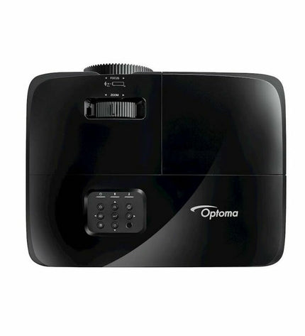Optoma E9PX7D701EZ1 projector with 4000 lumens in a sleek electronic device for home entertainment or presentations.