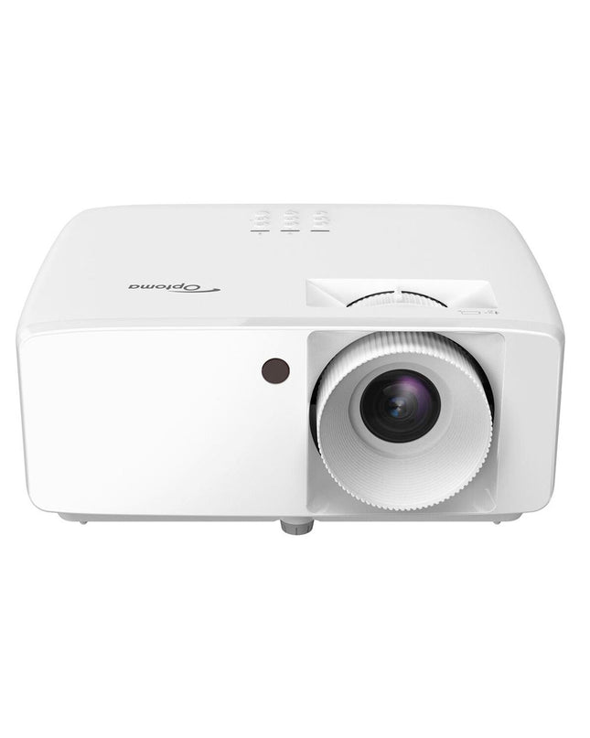 Optoma E9PD7KK11EZ1 WXGA projector displaying bright images with 4000 lumens for home theater and electronics use.