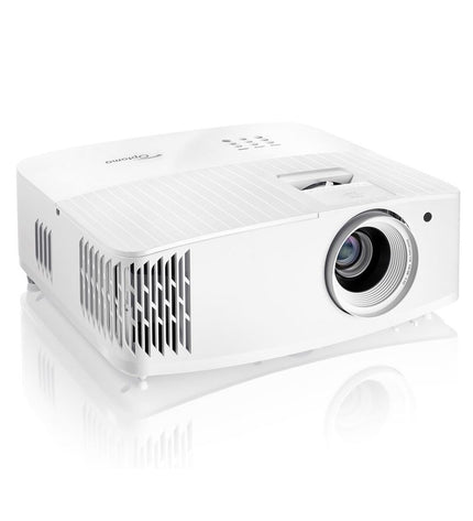 Optoma A9PV7GL06AZ6 4000 Lm 3840x2160 px 4K Full HD projector for home theater in electronics and TV setup.
