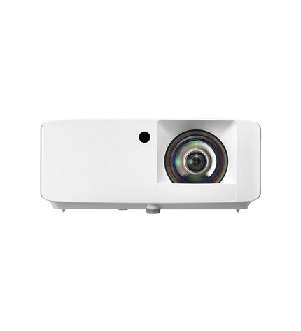 Optoma E9PD7KK31EZ4 projector with 3500 lumens in a sleek design, suitable for electronics, photography, and video applications.