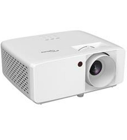 Optoma HZ40HDR projector displaying vibrant HD 1080p image with 4000 lumens for home theater setup.