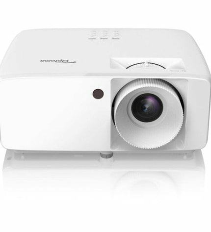 Optoma HZ40HDR projector displaying bright HD 1920x1080 image with 4000 lumens, ideal for home theater and electronic entertainment.