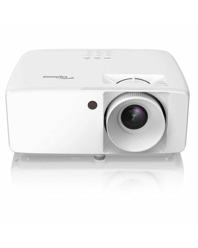 Optoma HZ40HDR projector displaying bright HD 1920x1080 image with 4000 lumens, ideal for home theater and electronic entertainment.