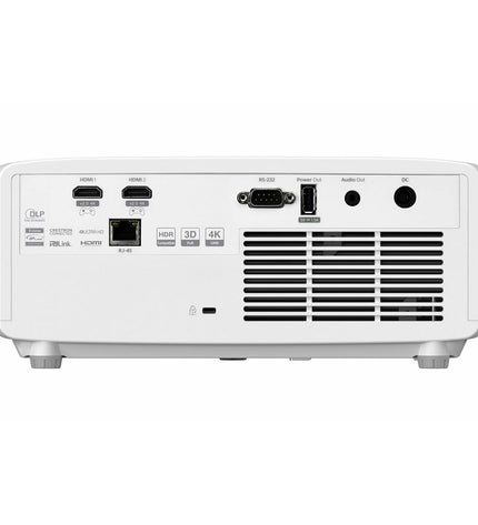 Optoma UHZ35ST 4K Ultra HD projector with 3500 lumens, compact design, and full HD video display for home cinema setup.
