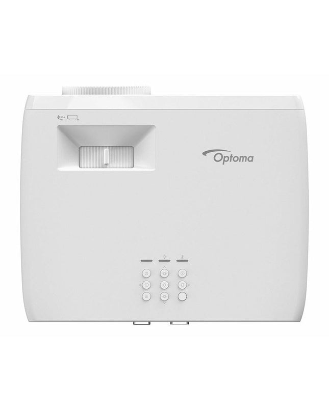Optoma E9PD7M201EZ1 projector with 5500 lumens, Full HD 1920x1080 display, suitable for home theater and electronics.
