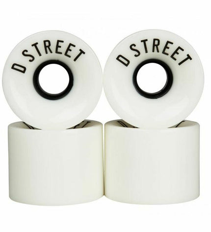 Dstreet DST-SKW-0004 59mm white urban mobility sport and outdoor wheel with plastic hub for scooters or skateboards