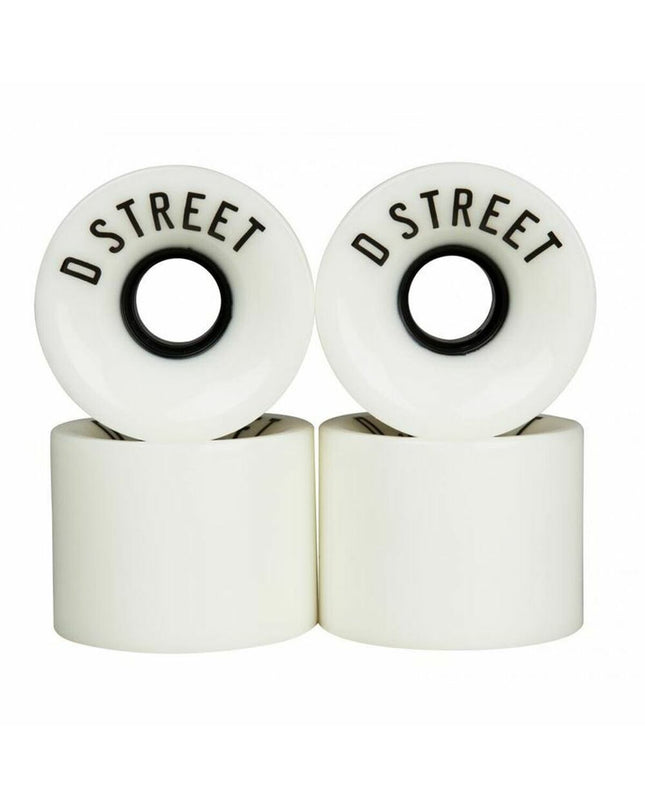 Dstreet DST-SKW-0004 59mm white urban mobility sport and outdoor wheel with plastic hub for scooters or skateboards