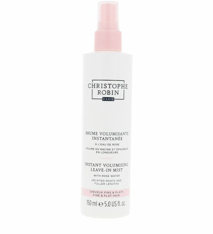 Christophe Robin Instant Volumising Shampoo bottle with label, 150 ml, for adding body and fullness to hair in a beauty and haircare setting.