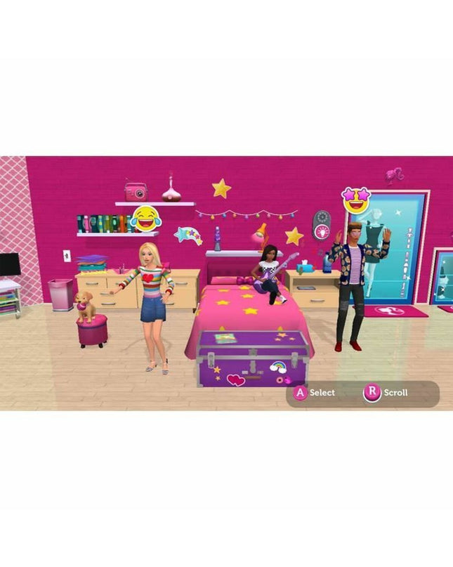 Barbie Dreamhouse Adventures Switch video game for electronic Plug & Play console, featuring Barbie-themed gameplay and colorful packaging.