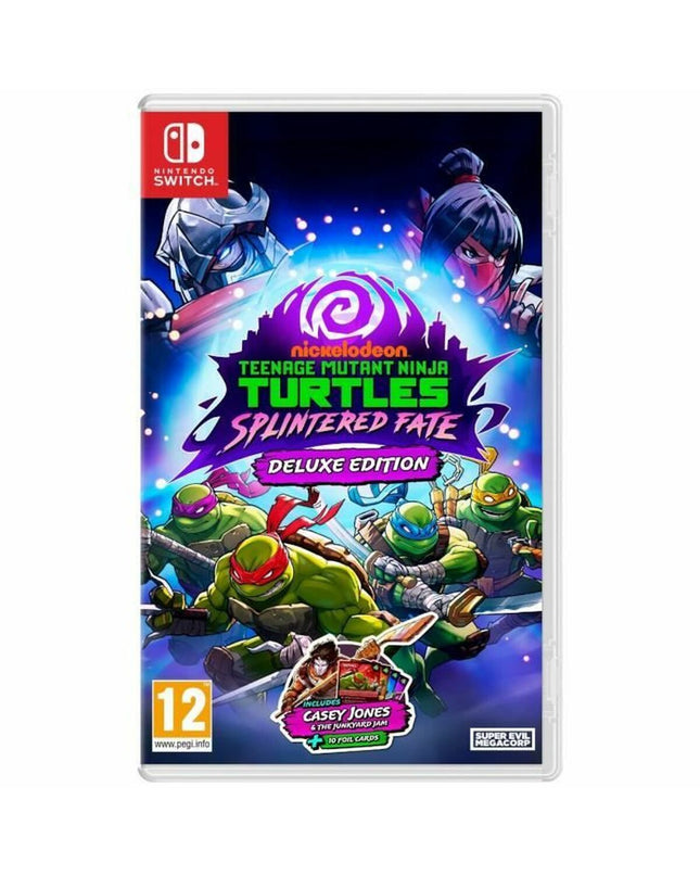 Just For Games Teenage Mutant Ninja Turtles Splintered Fate Switch video game cartridge for plug-and-play console.