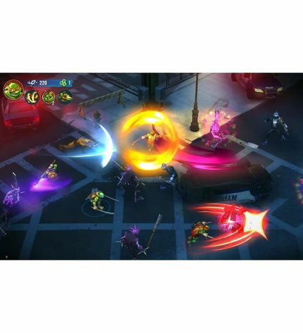 Just For Games Teenage Mutant Ninja Turtles Splintered Fate Switch video game cartridge for electronic plug-and-play console.