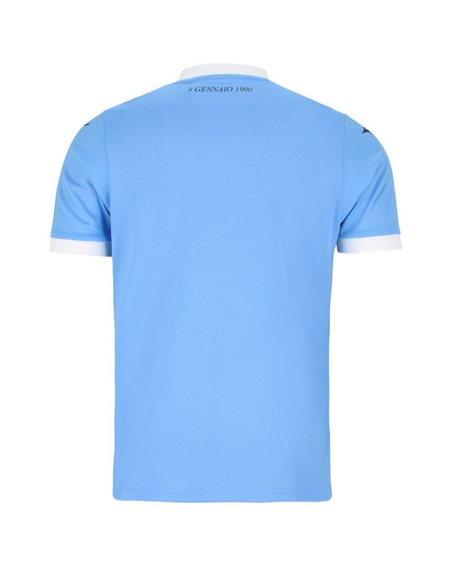 Mizuno Lazio Home men's short-sleeve football T-shirt for sport and outdoor activities, featuring team colors and logo.