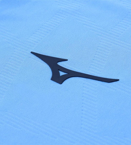Mizuno Lazio Home men's short-sleeve football T-shirt, sporty design with team colors, ideal for soccer and outdoor sports.
