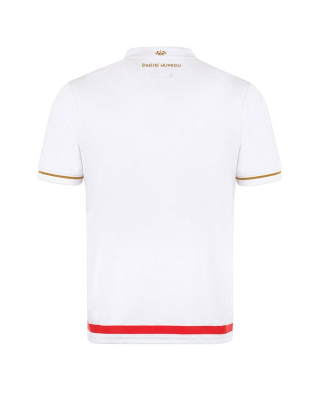 Mizuno Monaco Home men's soccer T-shirt with short sleeves, designed for football and outdoor sports.