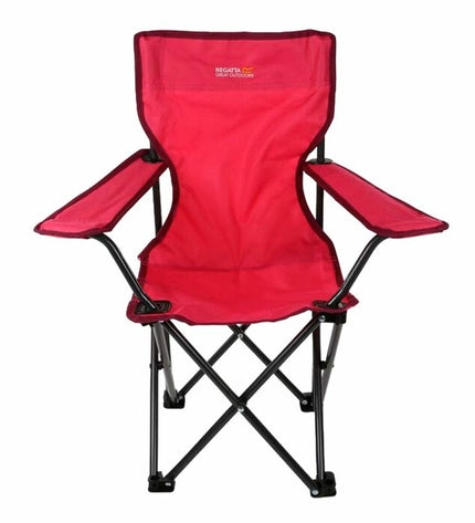 Regatta Vouwbare Stoel RCE241-1NX in rood, sport en outdoor camping chair, portable and lightweight for outdoor activities