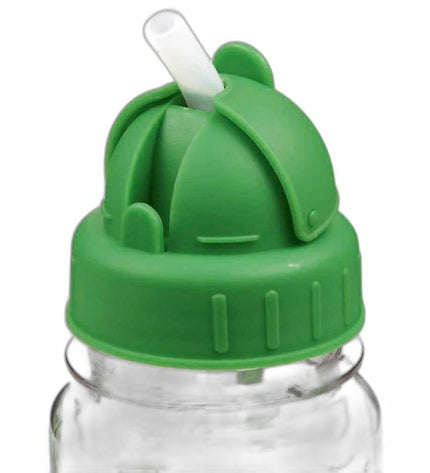 Regatta Waterfles Frog, durable outdoor sports water bottle for camping and hiking, with a green frog design.