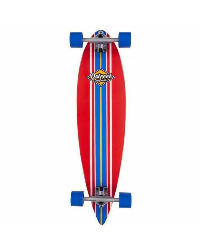 Dstreet 35-inch longboard for urban mobility, featuring a sleek deck and vibrant design, ideal for street skating and outdoor riding.