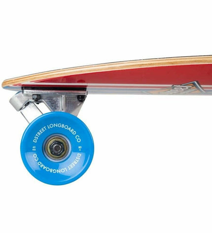 Longboard Dstreet DST-COM-2126 35-inch urban skateboard with colorful deck for street and outdoor mobility.
