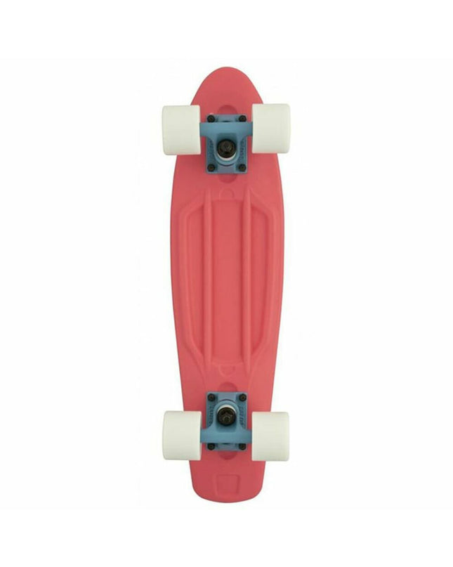 Dstreet Cruiser Soft 23-inch skateboard for urban mobility with a colorful deck and sturdy trucks, designed for street skating.