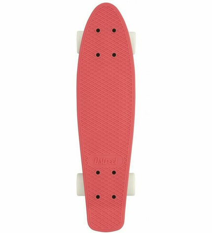 Dstreet Cruiser Soft 23-inch skateboard for urban mobility, with a black deck and colorful grip tape, suitable for street skating.