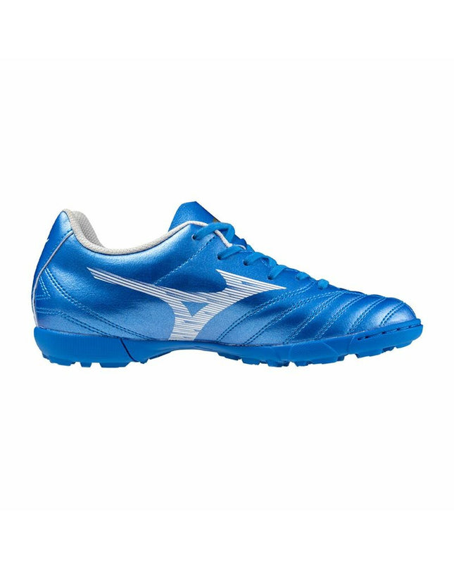 Mizuno Monarcida Neo III Select As football shoes for kids, black and white sport cleats for outdoor soccer gameplay.