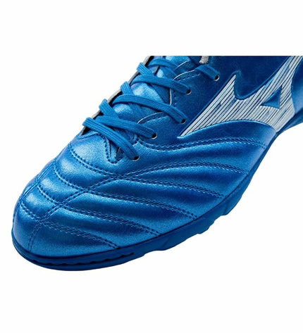 Mizuno Monarcida Neo III Select adult football shoes for outdoor sport, black with Mizuno branding and synthetic upper material.