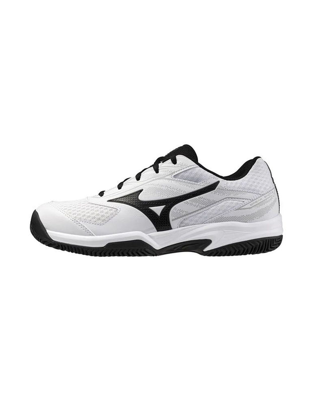 Mizuno Break Shot 5 Cc men's tennis shoes in white with sport and outdoor design, featuring breathable upper and durable sole.