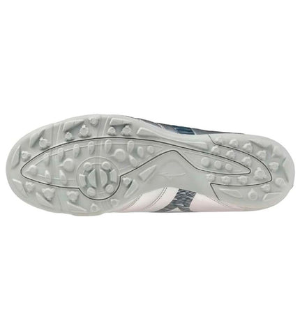 Dark gray Mizuno Monarcida Neo III Select adult football shoes for outdoor soccer, featuring a sleek sport design.