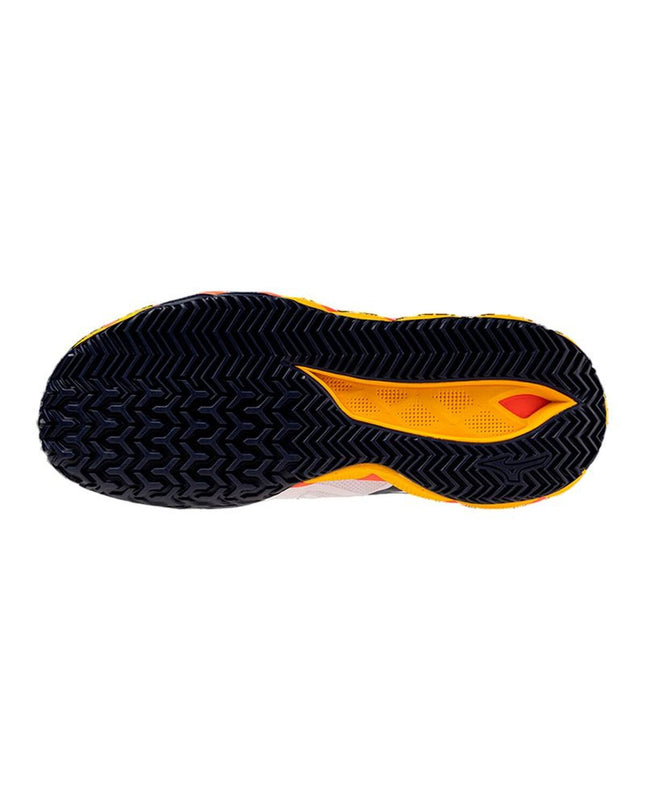 Mizuno Wave Enforce Tour 2 CC adult tennis paddleschoenen, wit, designed for sport and outdoor tennis activities.