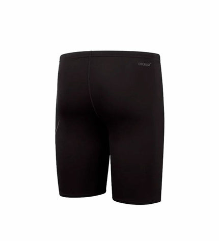 Speedo Hyperboom Placement Jammer men's swimming trunks featuring bold water-themed print, designed for competitive watersports.