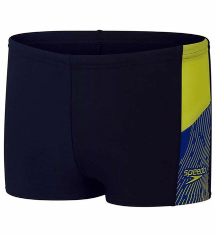 Speedo Dive aquashort in black, children's swimwear for watersports and swimming, featuring a sleek sporty design.