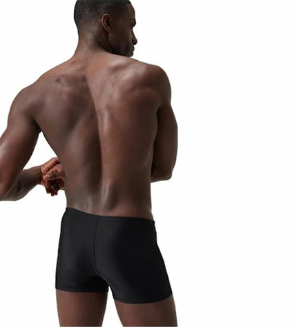 Black men's Speedo swim brief for water sports and outdoor activities, featuring a sleek, fitted design with the Speedo logo.