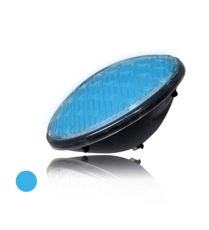 EDM Product LED swimming pool light EDM 97901 15W blue outdoor garden decoration illuminates pool with vibrant blue light.
