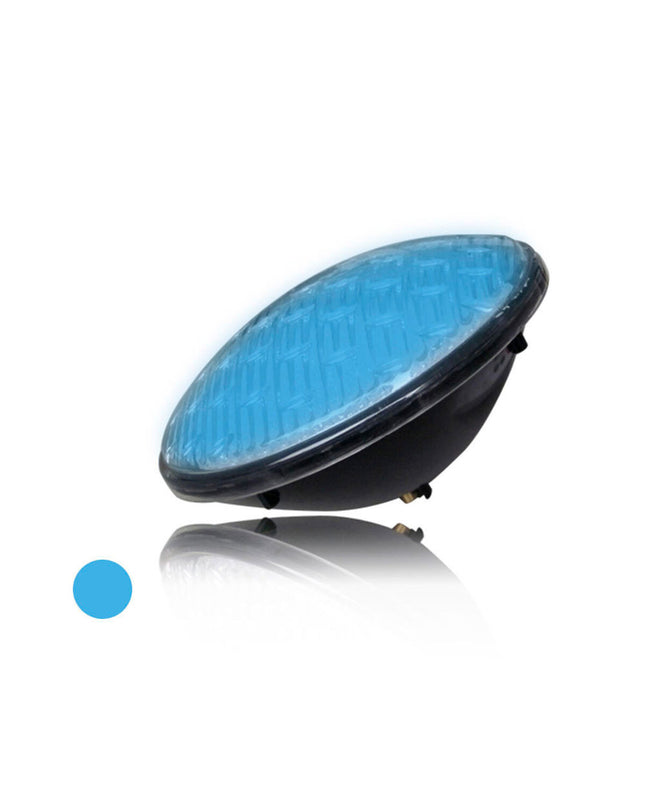 EDM Product LED swimming pool light EDM 97901 15W blue outdoor garden decoration illuminates pool with vibrant blue light.