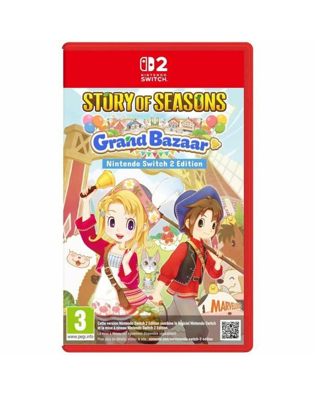 Just For Games Story of Seasons: Grand Bazaar Switch video game for Plug & Play console, featuring colorful game cover art.