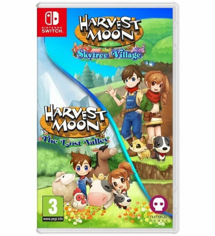 Just For Games Harvest Moon The Lost Valley & Skytree Village video game for Nintendo Switch, electronic plug-and-play console.