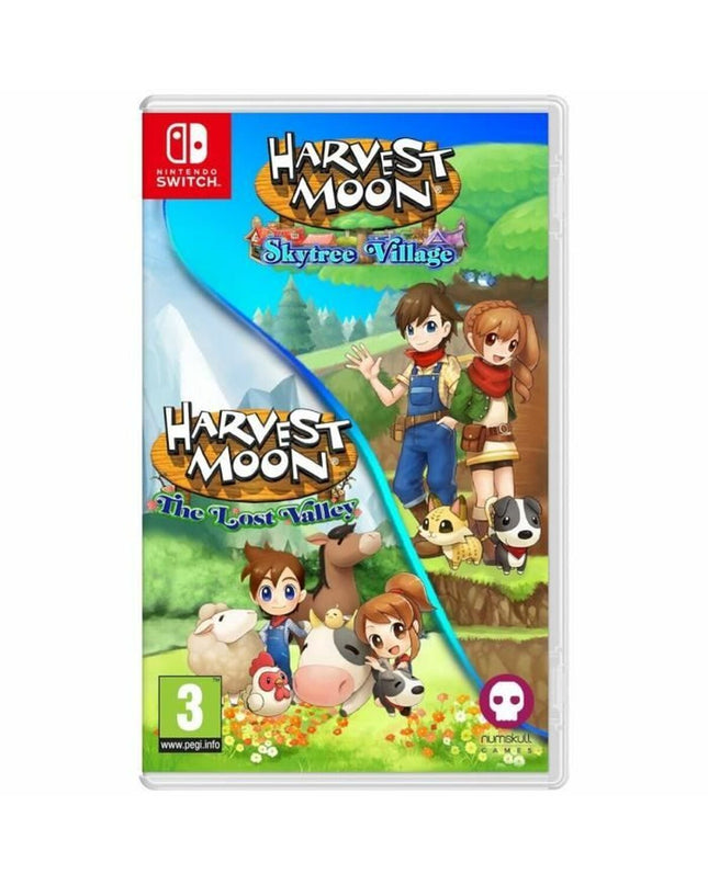 Just For Games Harvest Moon The Lost Valley & Skytree Village video game for Nintendo Switch, electronic plug-and-play console.