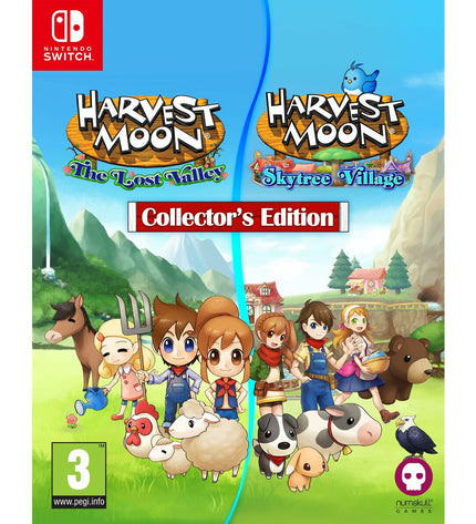 Just For Games Harvest Moon: The Lost Valley & Skytree Village collector's video game for Nintendo Switch console and electronic plug-and-play.