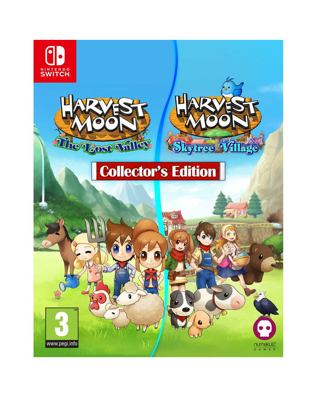 Just For Games Harvest Moon: The Lost Valley & Skytree Village collector's video game for Nintendo Switch console and electronic plug-and-play.