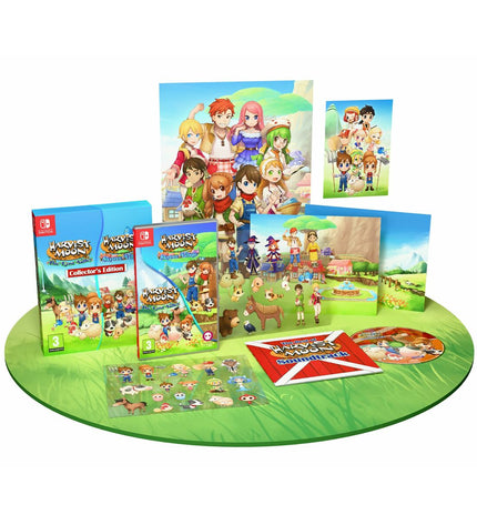 Just For Games Harvest Moon: The Lost Valley & Skytree Village collector's video game for Nintendo Switch with cartridge and packaging.