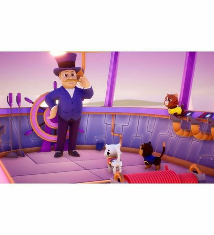 Outright Games Paw Patrol World Switch video game plugged into a Nintendo Switch console with colorful game artwork display