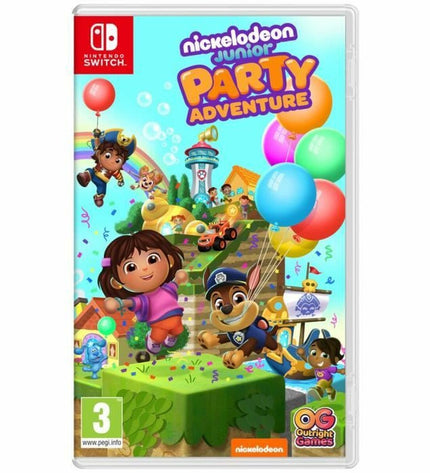 Bandai Namco Nickelodeon Junior Party Adventure Switch videogame cartridge for plug-and-play game console.