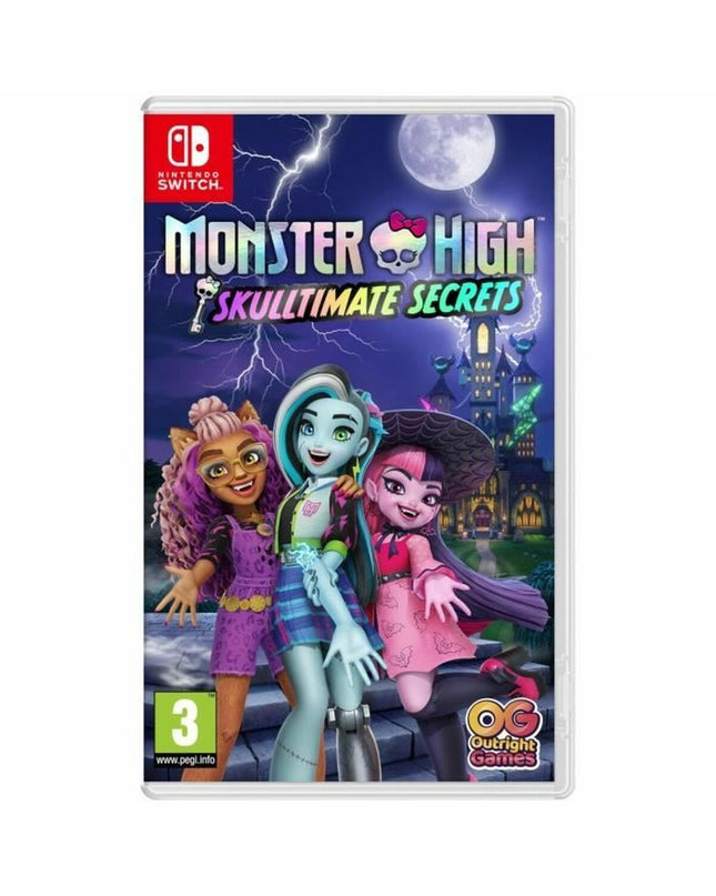 Just For Games Skulltimate Secrets Switch video game cartridge for plug-and-play console, featuring artwork and branding.