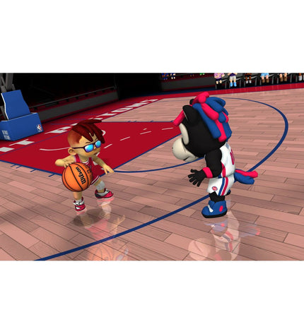 Just For Games NBA Bounce Switch electronic plug-and-play game console with game cartridge visible in the image.