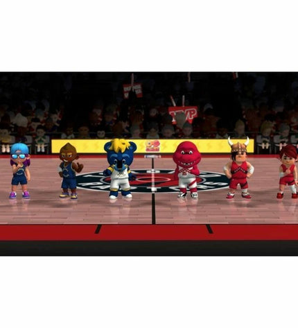 Just For Games NBA Bounce Switch video game cartridge for plug and play electronic game console, featuring basketball gameplay.