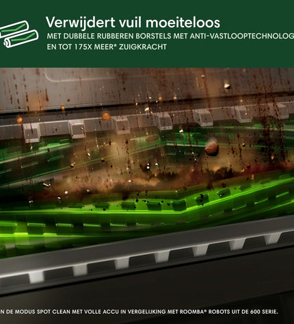 Roomba 705 MAX COMBO+ robot stofzuiger voor huis schoonmaken, met stofzuigen en vloeronderhoud functies, in zwart en grijs.