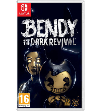 Just For Games Bendy and the Dark Revival Switch video game in electronic plug-and-play console packaging.