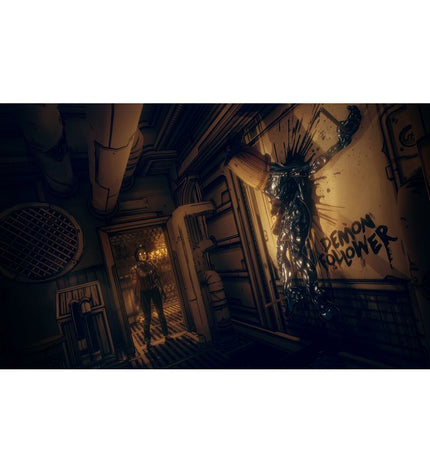 Just For Games Bendy and the Dark Revival Switch videogame cartridge for electronic plug-and-play console.