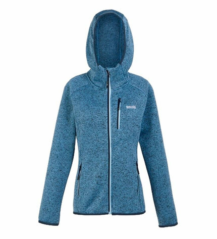 Regatta Wms Newhill Indigo fleece lining jacket for women, ideal for outdoor camping and hiking activities.