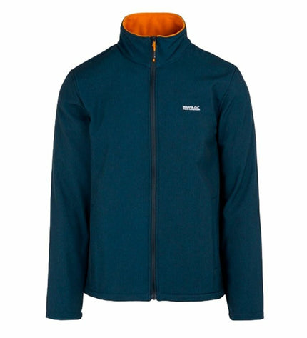 Regatta Windcheater Jas in marineblauw, sporty outdoor jacket with windproof material, suitable for camping and hiking adventures.